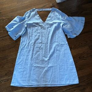 MISSLOOK Light blue Cotton blend loose fitting dress. Size L